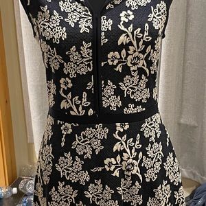 Brand new navy and white stitch fix dress-fit and flare with nice texture!